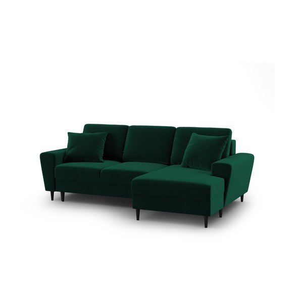 Roheline sametist panipaigaga nurgadiivanvoodi (parem nurk) Kyoto - Cosmopolitan Design-image-1