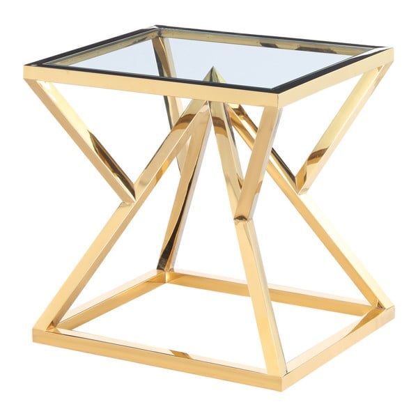Odkládací stolek ve zlaté barvě Artelore Norma