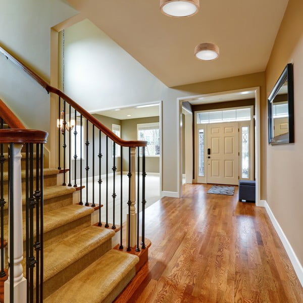 Pruun laevalgusti klaasist varjuga ø 27 cm Eveline - LAMKUR-image-1