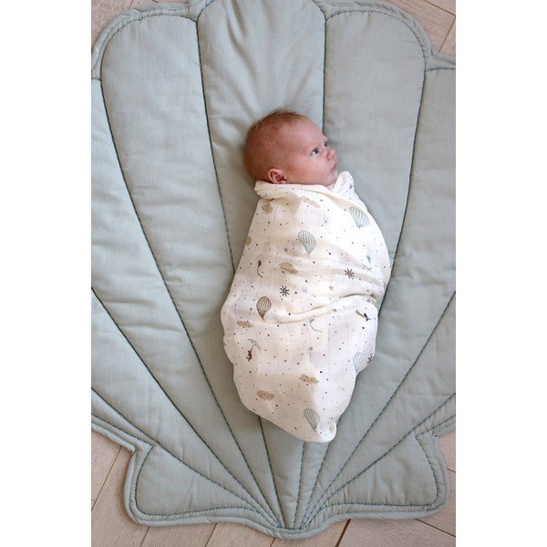 Elevandiluu värvi orgaanilisest puuvillast mähe 120x120 cm Dreamland - Cam Cam Copenhagen-image-1