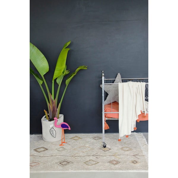 Beež pestav käsitsi kootud puuvillane vaip 170x240 cm Kaarol Earth - Lorena Canals-image-3