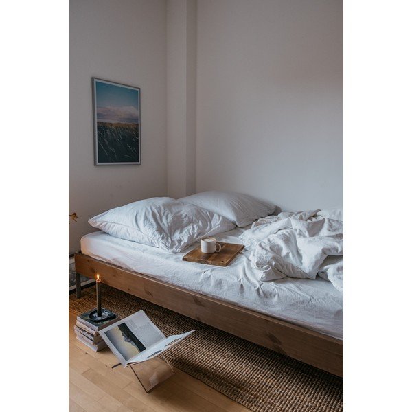 Pruun männipuidust kaheinimesevoodi koos voodipõhjaga 140x200 cm Core - Karup Design-image-4