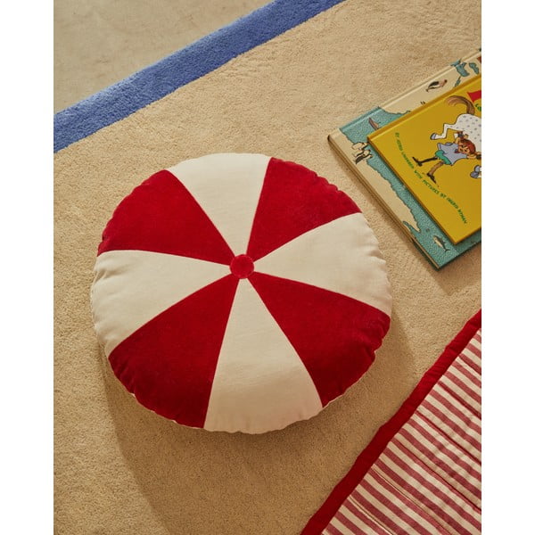 Punane tepitud orgaanilisest puuvillast voodikate 180x240 cm Sini - Kave Home-image-4