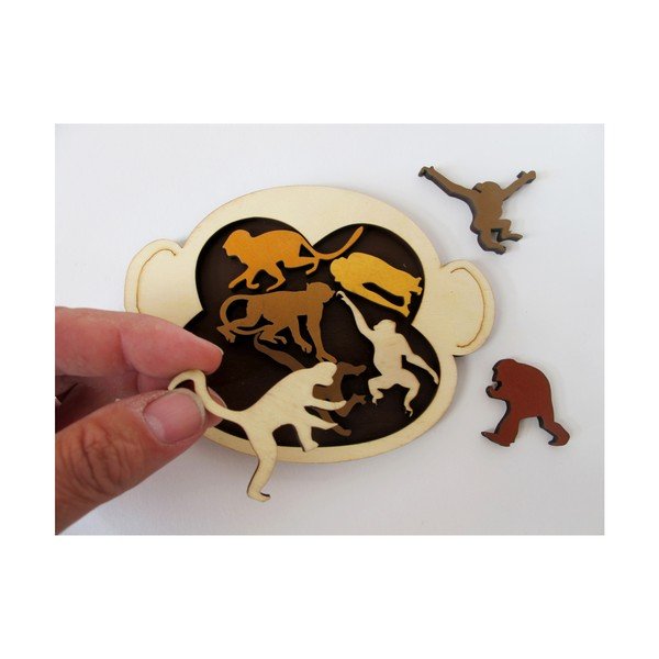 Puidust puzzle Monkey Madness - RecentToys-image-2