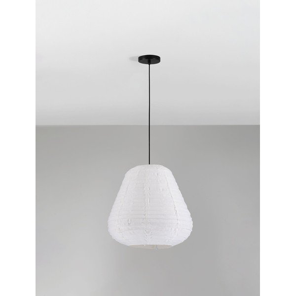 Valge linane ripplamp ø 50 cm Linnet - Nova Luce-image-4