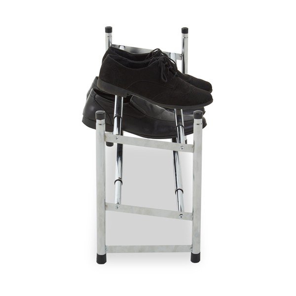 Hõbedane teleskoopiline metallist kingariiul – Premier Housewares-image-4