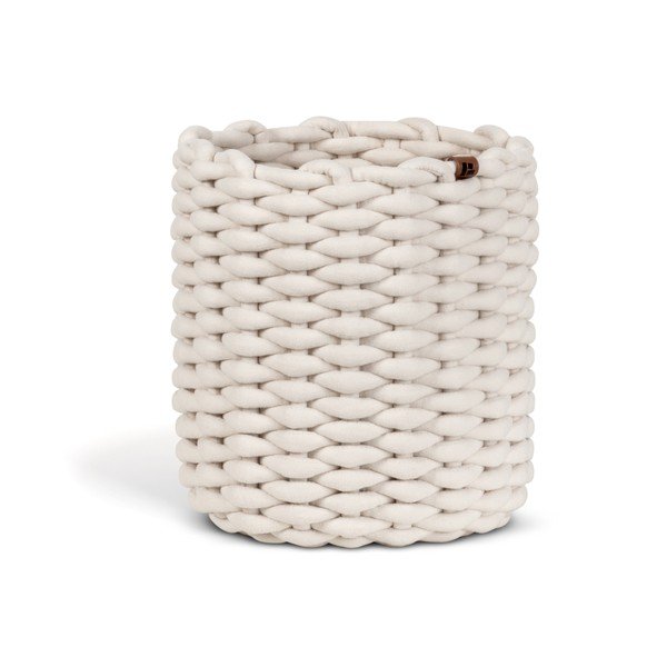 Riidest korv ø 25x25 cm Peach Skin Round M - Bigso