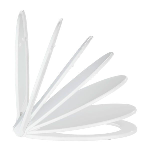 Valge WC-istekese lihtsa sulgemisega , 44 x 37 cm Kos - Wenko-image-3