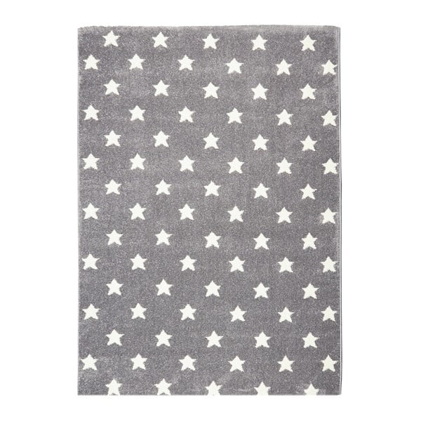 Šedý dětský koberec Happy Rugs Stardust, 160 x 230 cm