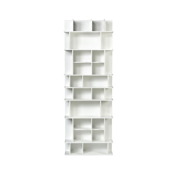 Vysoká bílá knihovna TemaHome Panorama