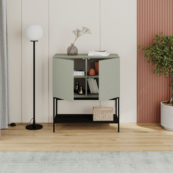 Roheline-must kapp 80x90x40 cm Amira - Marckeric-image-2