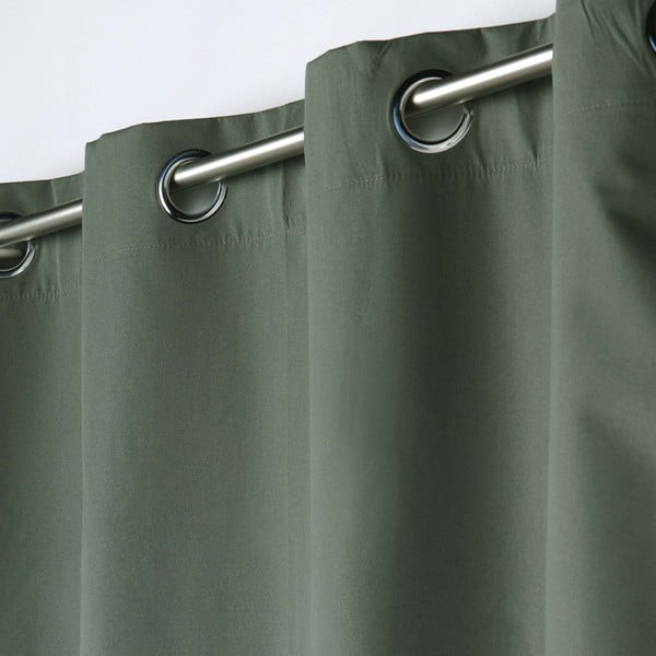 Khakivärvi pimendav mikrokiududest kardin 140x260 cm Obscure - douceur d'intérieur-image-1