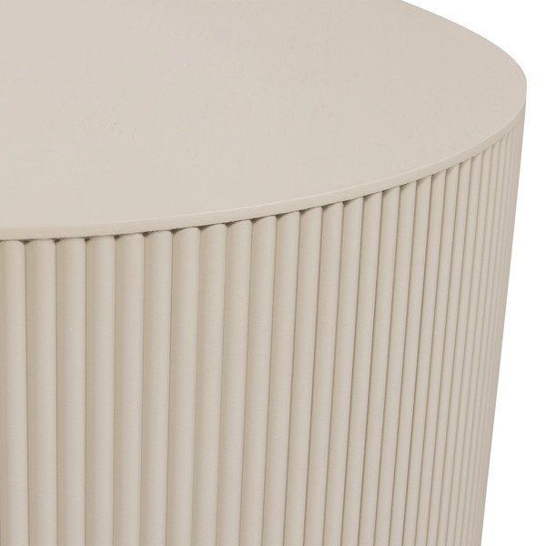 Beež ümmargune kohvilaud ø 60 cm Sanne - WOOOD-image-2