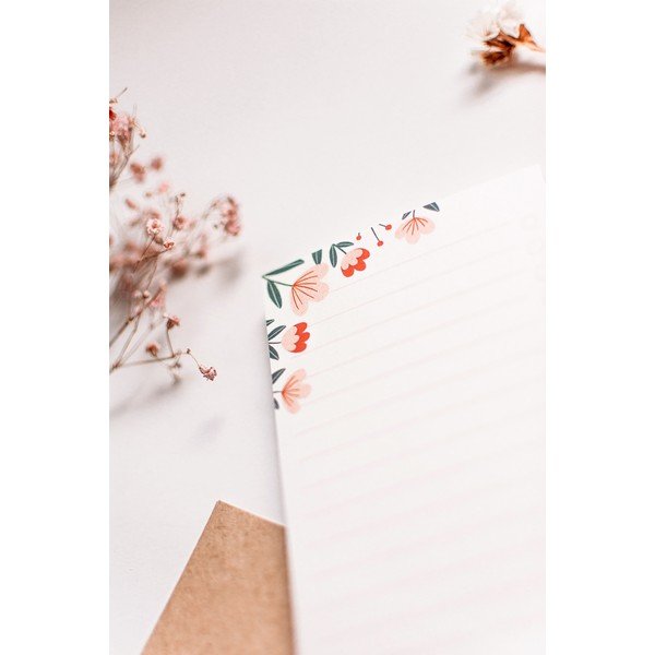 Linkovaný odtrhávací to-do list s motivem Květiny Printintin, 70 listů-image-2