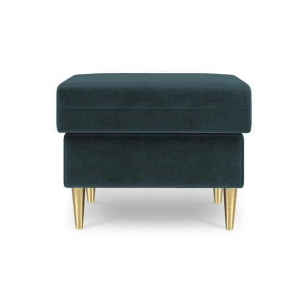 Petrolejově modrý puf Mazzini Sofas Muguet, 60 x 45 cm-image-2