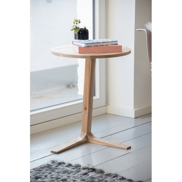 Ümmargune ümmargune kohvilaud akaatsiapuidust ø 40 cm Acina - Wenko-image-2