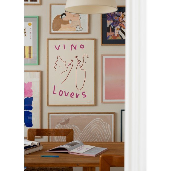 Plakat 50x70 cm Vino Lovers – Ruby Hughes - The Plakat Club-image-1