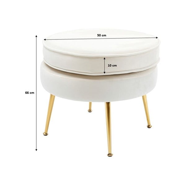 Valge sametist jalatool Water Lily - Kare Design-image-3