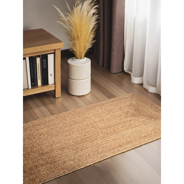 Käsitsi kootud kahepoolne džuudist vaip 80x200 cm Sharmila Natural Brown - Hanse Home-image-1