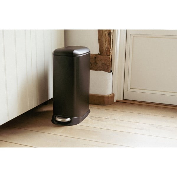 Matt must terasest prügikast 12 l Design - Wenko-image-1