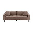 Pruun velvetist diivan 210 cm Lido - House Nordic