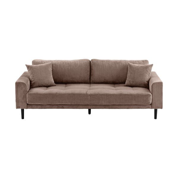 Pruun velvetist diivan 210 cm Lido - House Nordic