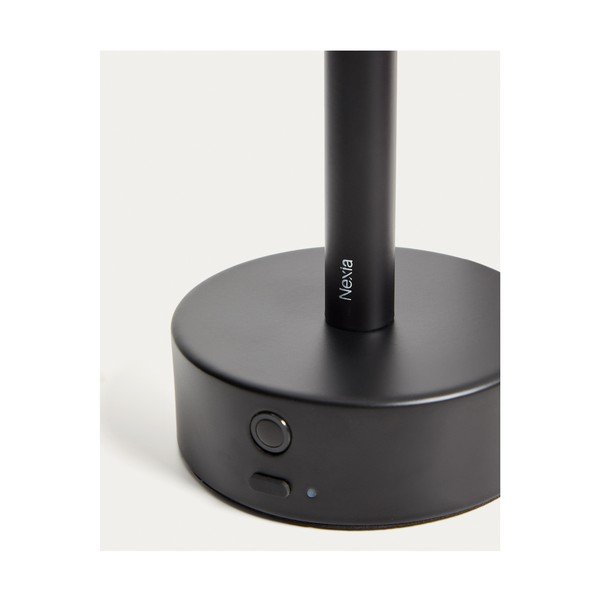 Must metallist LED-laualamp (kõrgus 30 cm) Bow - Kave Home-image-3