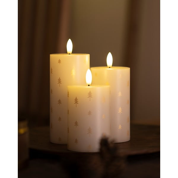 LED-küünlad 3-st komplektis (kõrgus 15 cm) Sille - Sirius-image-1