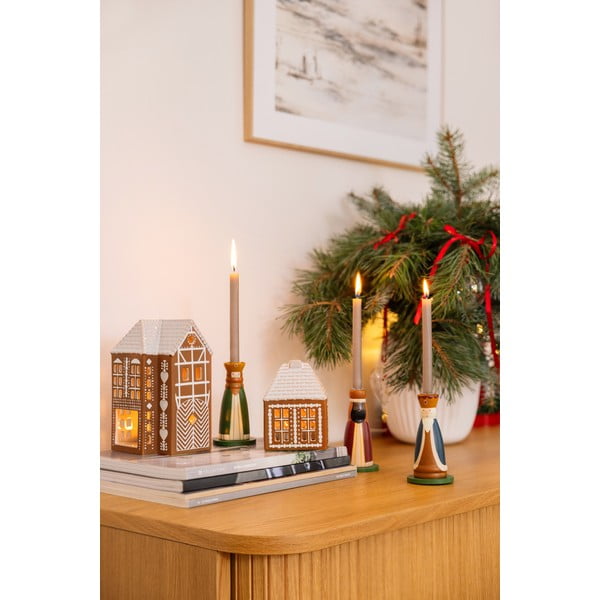 Jõuluteemalised puidust teeküünlahoidjad, 3tk komplektis Betieli - Bloomingville-image-2