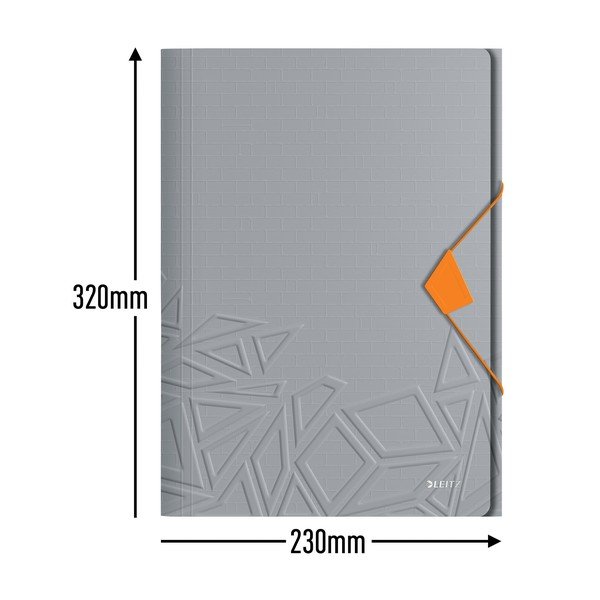 Šedé kancelářské desky s 3 chlopněmi Leitz-image-3