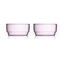 Roosad klaasist kausid 2tk komplektis 500 ml Torino - Lyngby Glas