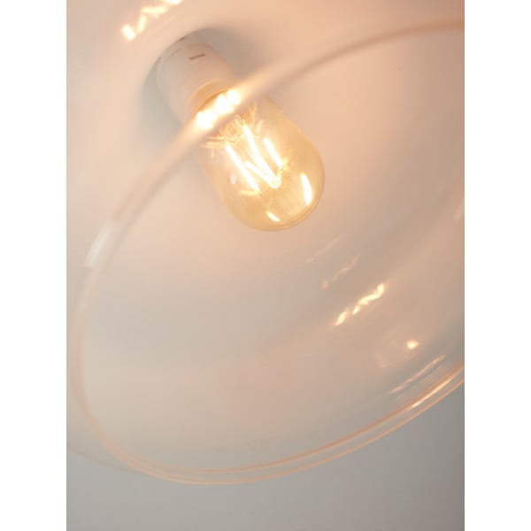 Valge rippvalgusti klaasist varjuga ø 25 cm Reykjavik - it's about RoMi-image-3