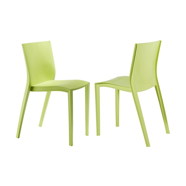 Sada 2 židlí Slick Slick, zelená