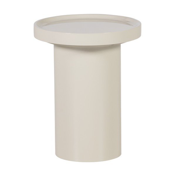 Läikiv ümmargune abilaud ø 40 cm Veluna - WOOOD