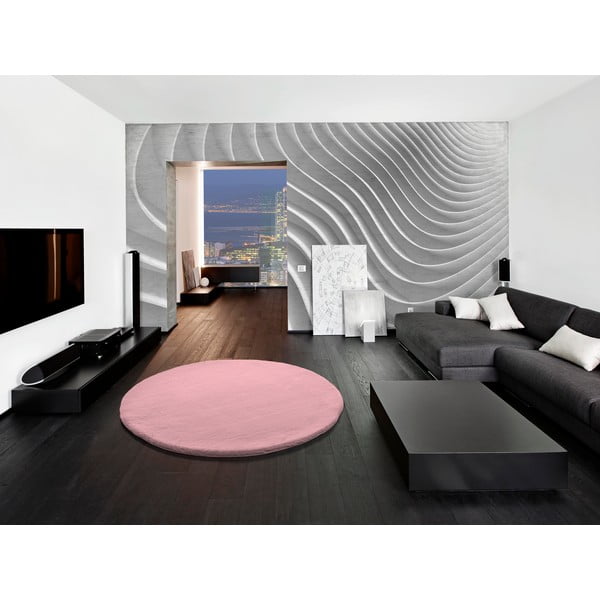 Roosa vaip Fox Liso, Ø 120 cm - Universal-image-1