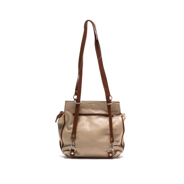 Kožená kabelka Anna Luchini 2139 Beige-image-2