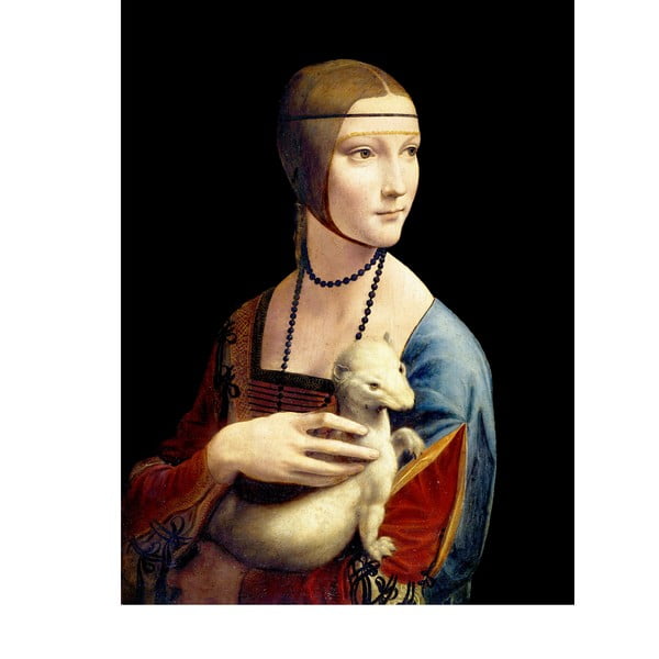 Maal - reproduktsioon 30x40 cm Lady with an Ermine, Leonardo Da Vinci - Fedkolor