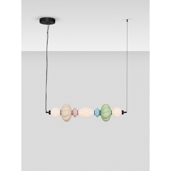 Keraamiline LED-rippvalgusti, millel on hämardatav kujundus ja keraamiline/klaasist varjund Oneta - Nova Luce-image-4