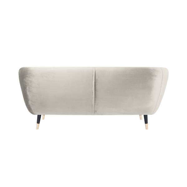 Krémová pohovka s černými nohami Mazzini Sofas Benito, 158 cm-image-4