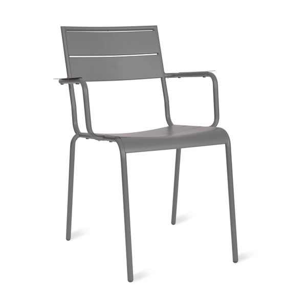 Tmavě šedá ocelová židle Garden Trading Thurble Chair