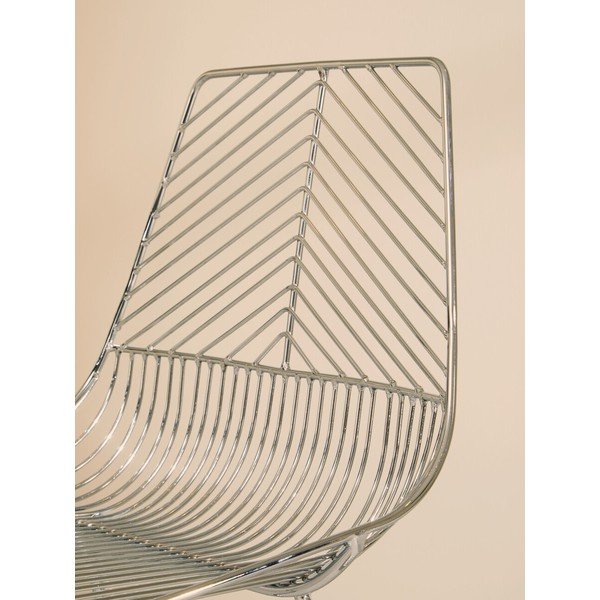 Hõbedane metallist söögitool District - Premier Housewares-image-4