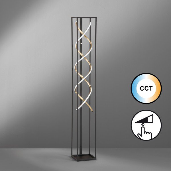 Must LED-põrandavalgusti (kõrgus 140 cm) Gil - Fischer & Honsel-image-1