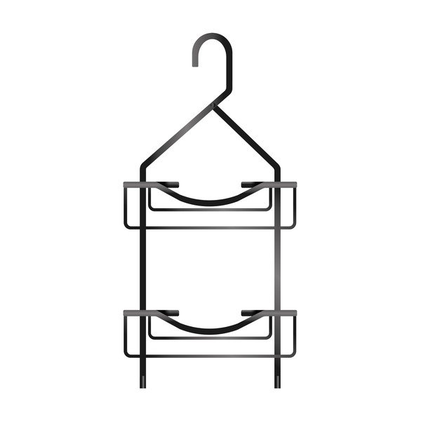 Matt must rippuv alumiiniumist vannitoa riiul Filaire Aluminium - douceur d'intérieur