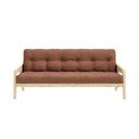 Oranž/pruun diivanvoodi 204 cm Grab - Karup Design