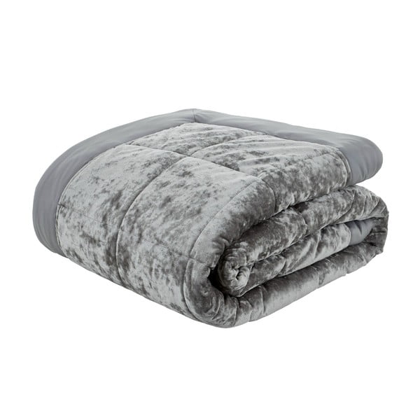 Hall sametist voodiplaat kaheinimesevoodile 220x220 cm Crushed - Catherine Lansfield-image-1