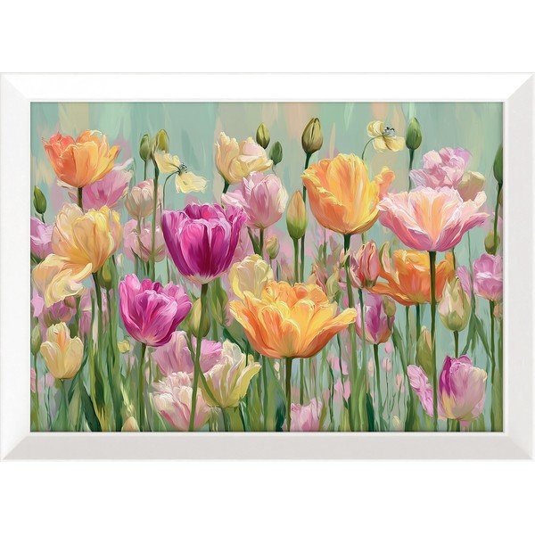 Trükitud pilt raamiga 75x56 cm Spring Tulip - Styler