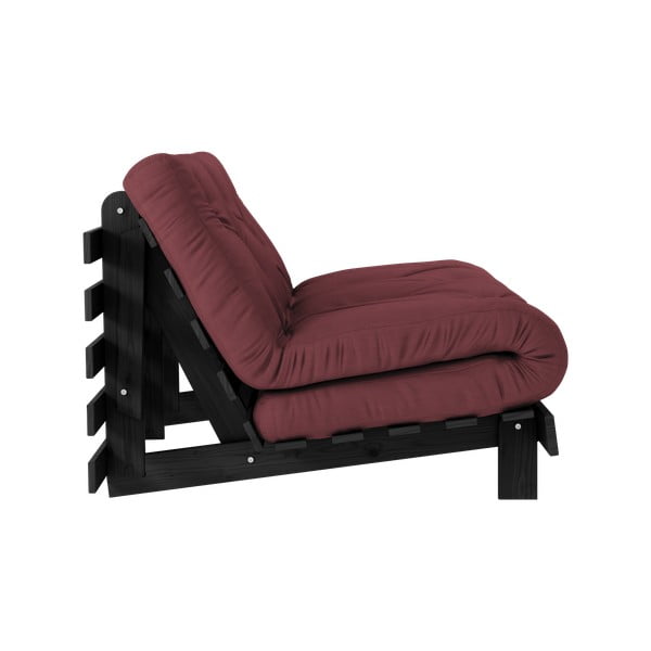 Veinipunane diivanvoodi 140 cm Roots Black Night - Karup Design-image-4