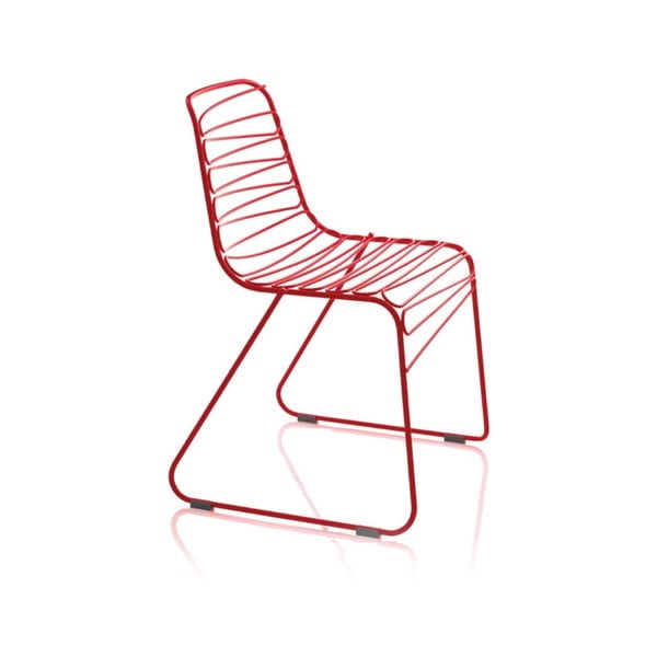 Červená jídelní židle Magis Flux