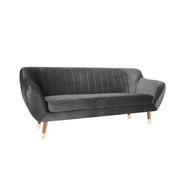Hall sametne diivan , 188 cm Benito - Mazzini Sofas-image-2