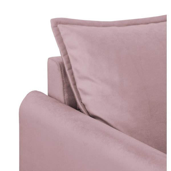 Lavendlivärvi sametist tugitool Juli - Ropez-image-4